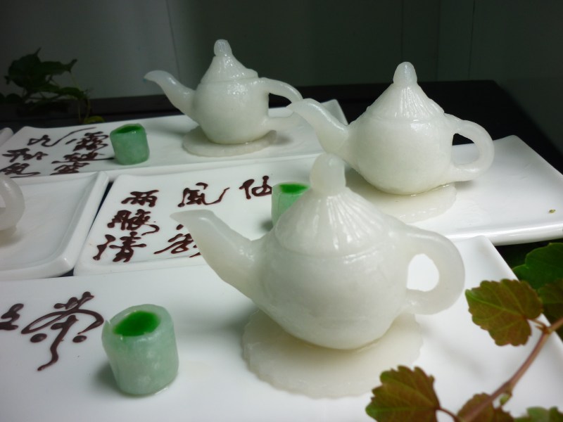 Steps for Making Boat-shaped Dessert【Ice Heart Jade Teapot】