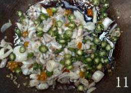 Green Pepper Braised Fish Innards Cooking Steps