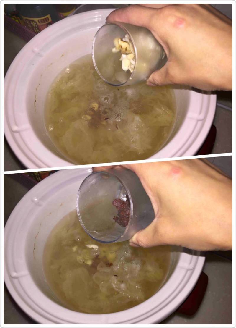 Steps for making Lotus Seed, Lily and Tremella Sweet Soup