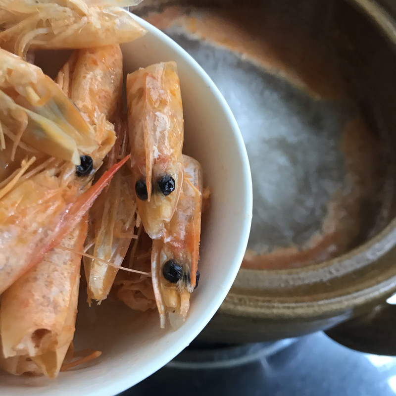 Steps for Making Shrimp and Vegetable Congee