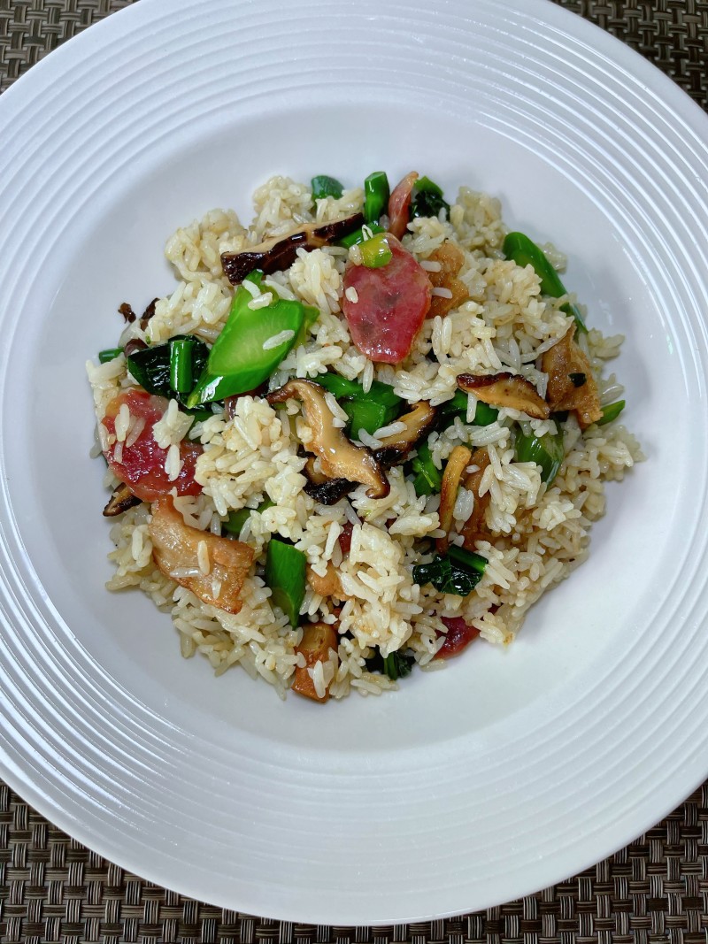 Broccoli and Chinese Sausage Fried Rice