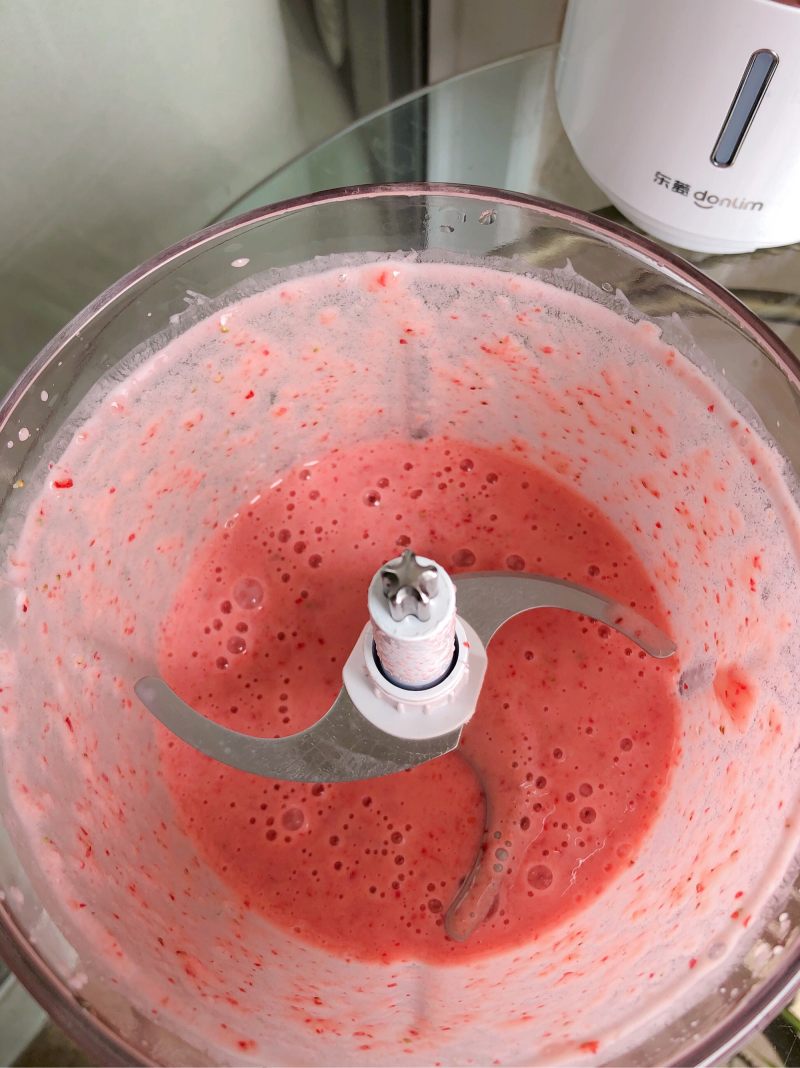 Strawberry Mousse Making Steps