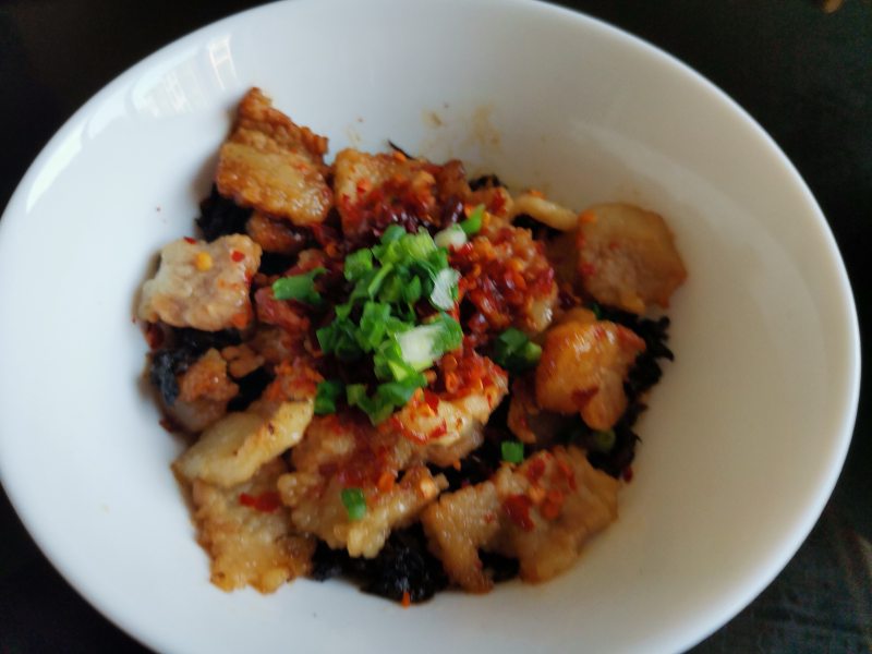 Steamed Pork Belly with Pickled Vegetables