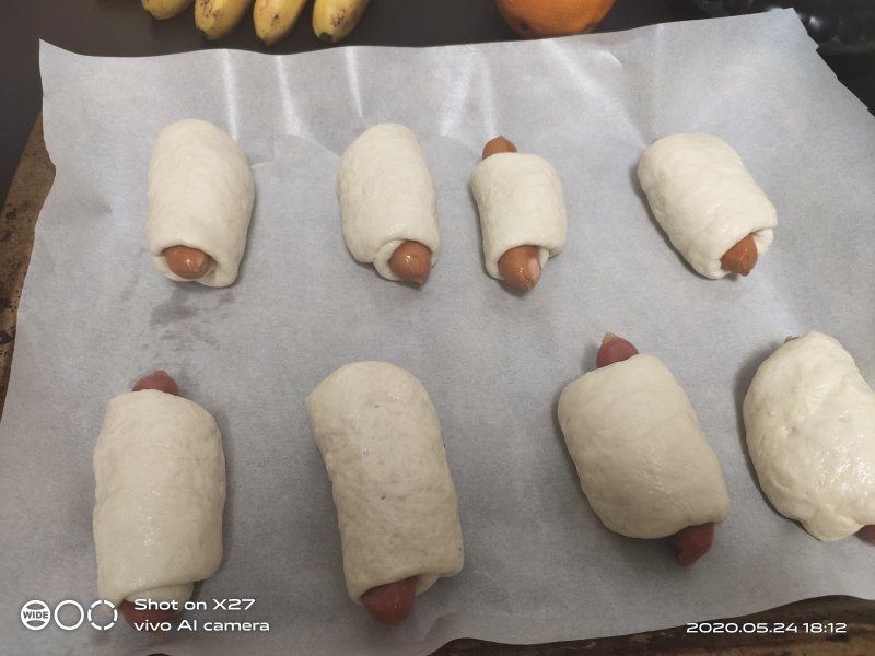 Steps for Making Hot Dog Bread