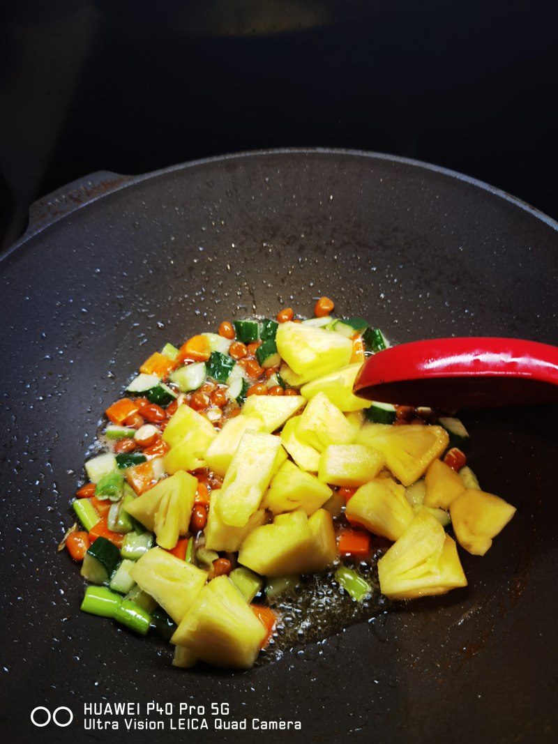 Step-by-Step Pineapple Kung Pao Chicken