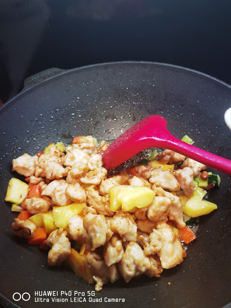 Step-by-Step Pineapple Kung Pao Chicken