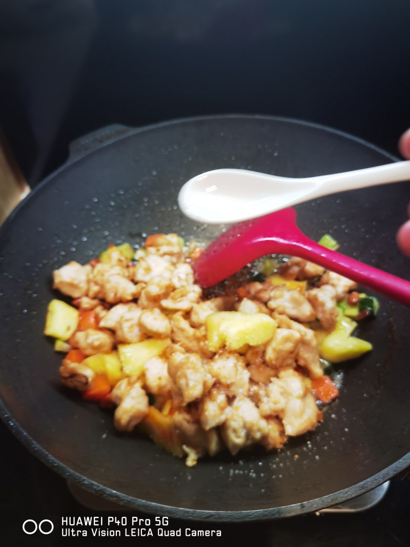 Step-by-Step Pineapple Kung Pao Chicken