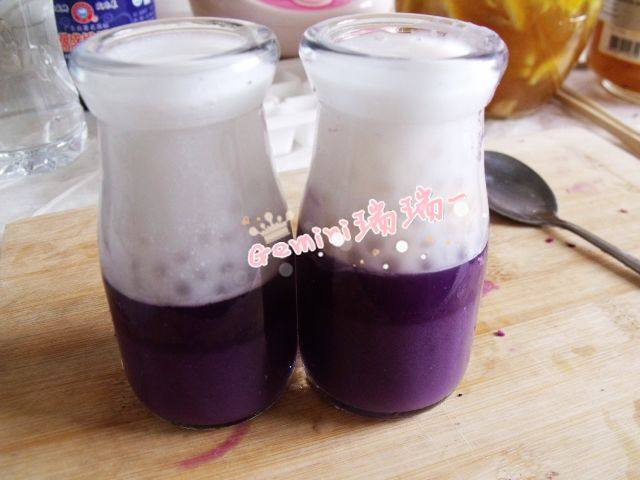 Steps for Making Purple Sweet Potato Sago Pudding