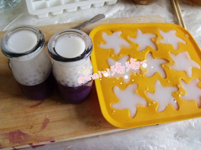 Steps for Making Purple Sweet Potato Sago Pudding