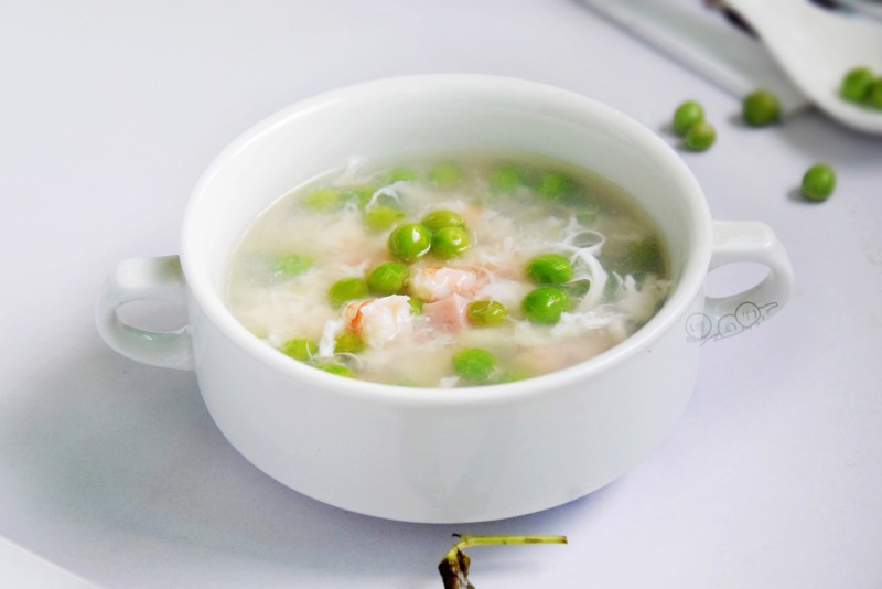 Pea and Fresh Shrimp Soup