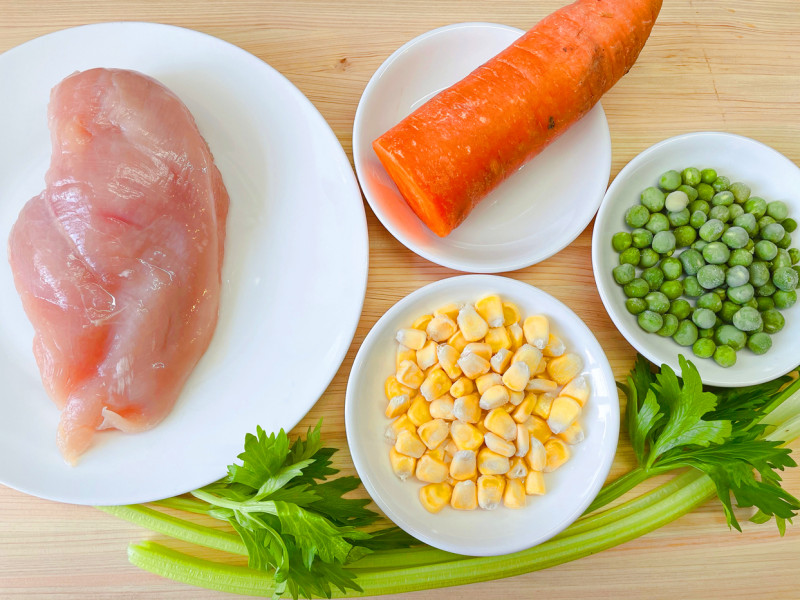 Steps for Cooking Chicken and Vegetable Patty