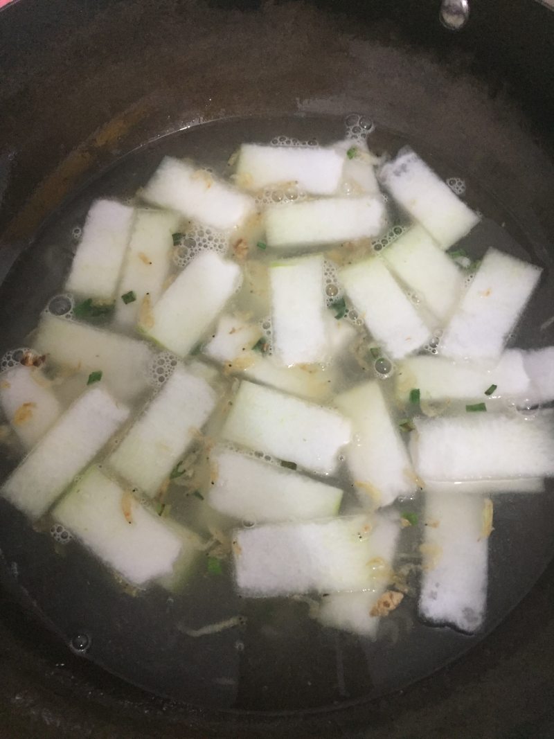 Steps for Making Shrimp and Winter Melon Soup