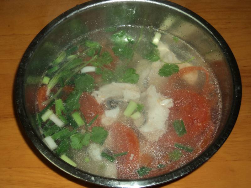 Quick Tomato Fish Soup