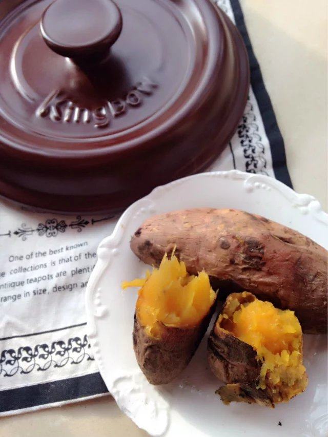 Kunbo Clay Pot Roasted Sweet Potato - Step by Step