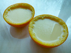 Orange Steamed Egg Cooking Steps