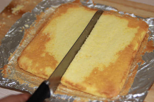 Chocolate Filled Square Cake - Gorgeous Feel, Rich and Slightly Bitter - Cooking Steps