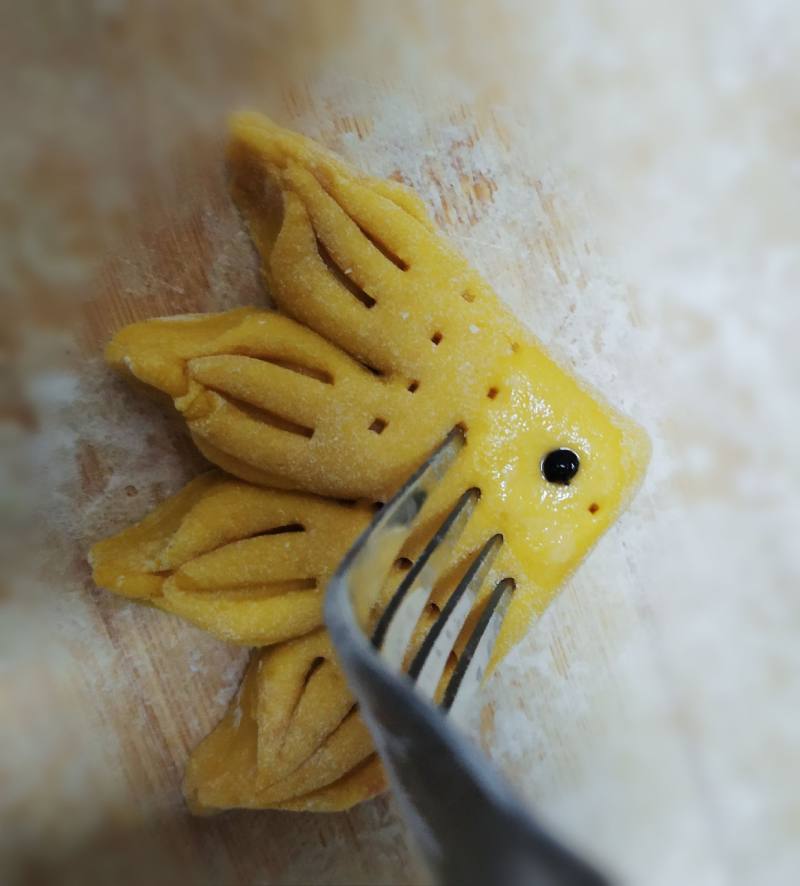 Goldfish Steamed Buns Making Steps