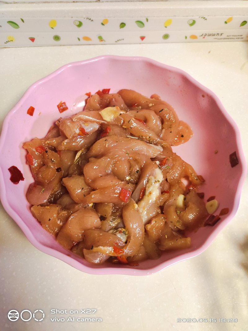 Cooking Steps for Korean Fried Chicken Lettuce Fruit Salad