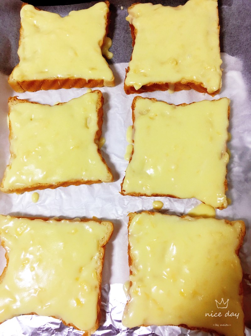 Baked Cheese Toast Steps