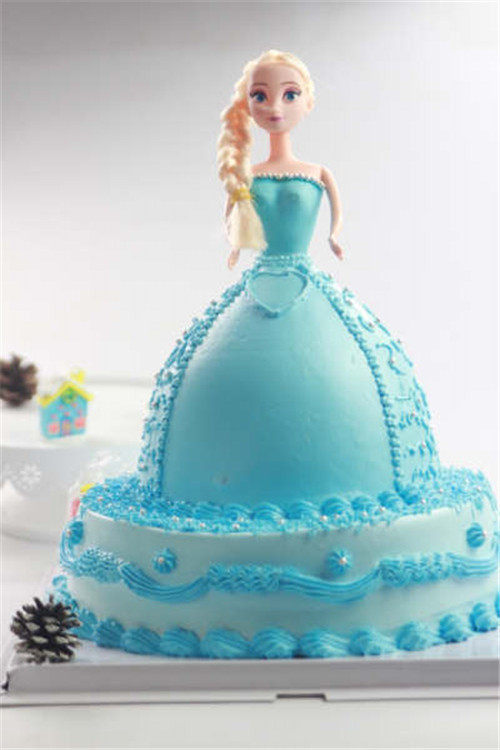 【Tomato Recipe】Frozen Princess Cake - Every Girl is Her Own Magic Little Princess