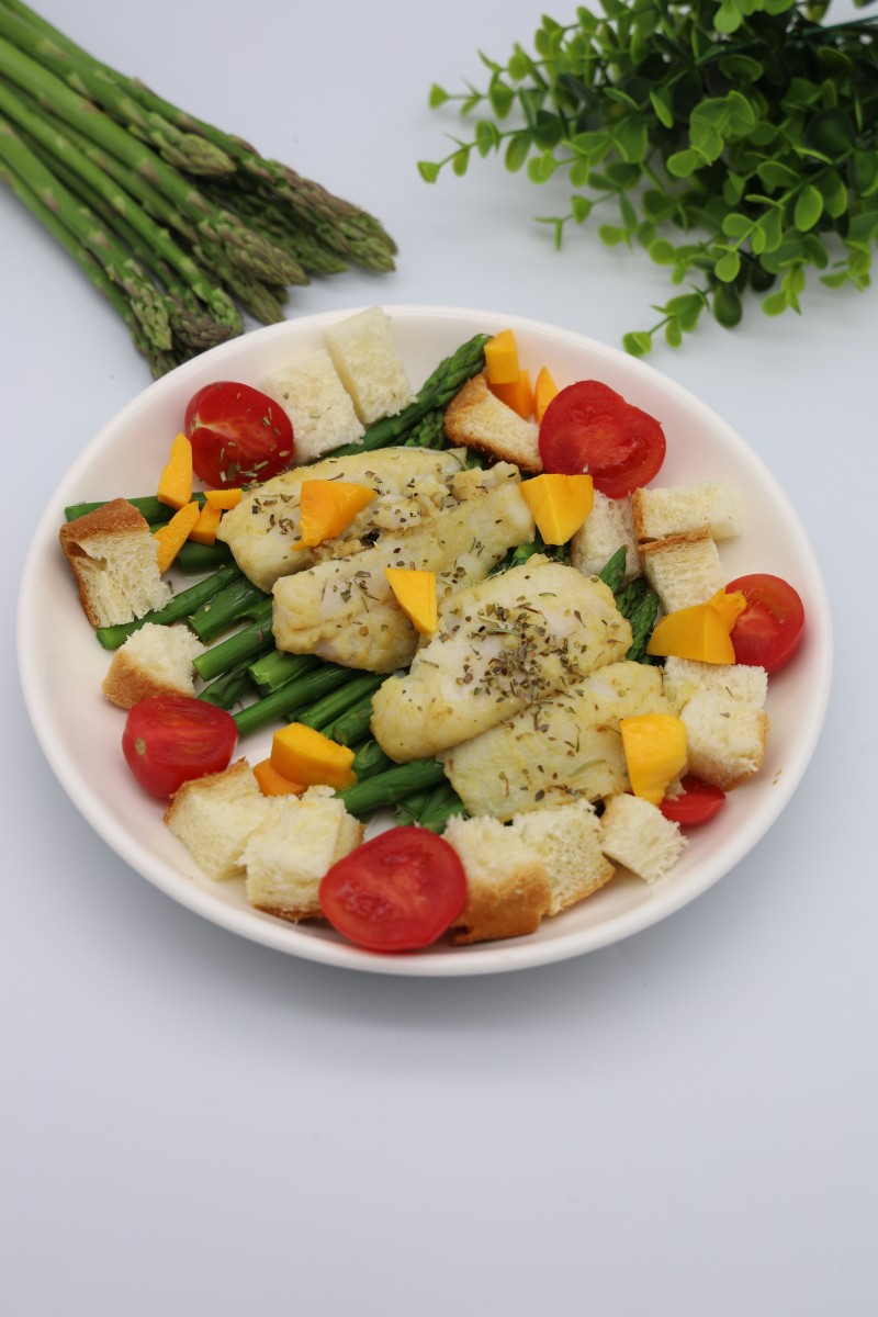 Asparagus and Sea Bass Salad