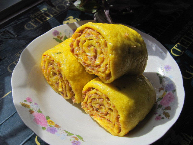 Golden Pumpkin Meat Roll