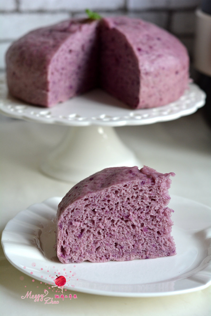 Steps for Making Purple Sweet Potato Steamed Cake