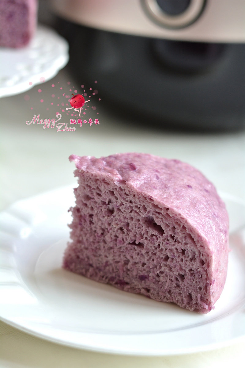 Steps for Making Purple Sweet Potato Steamed Cake