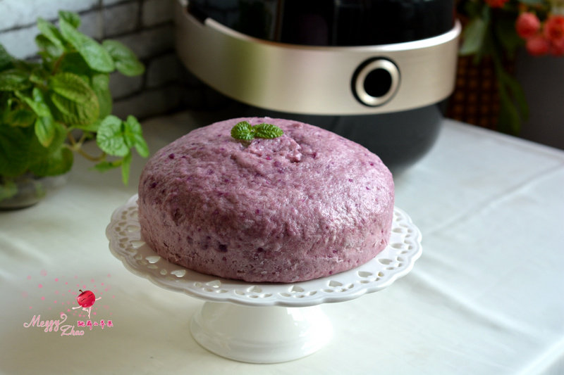 Purple Sweet Potato Steamed Cake