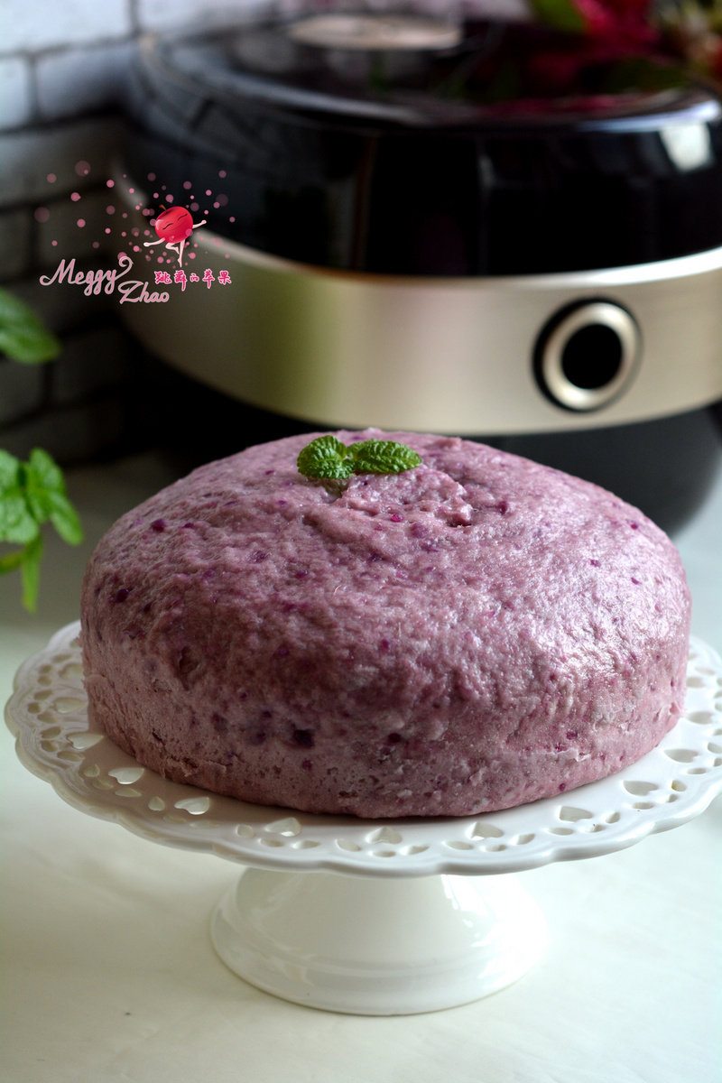 Purple Sweet Potato Steamed Cake