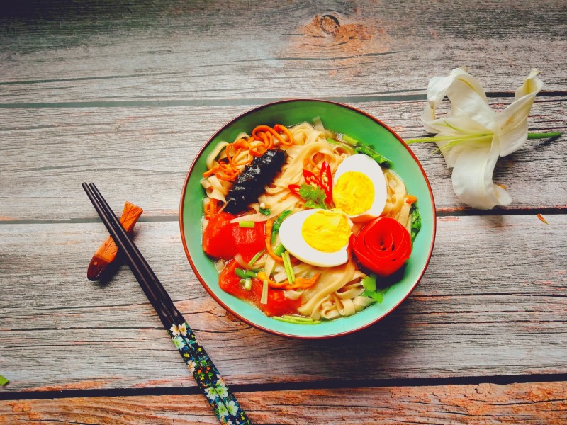 Scallion Oil Sea Cucumber Soup Noodles