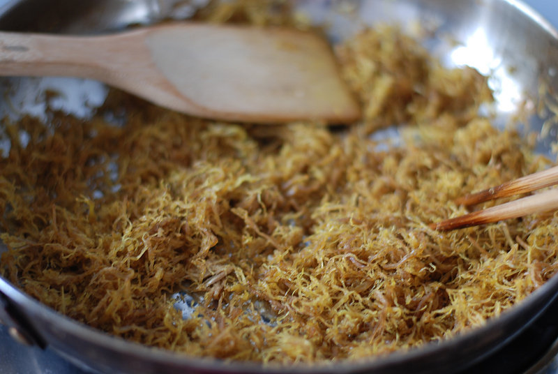 Steps for Making Silky and Rich Golden Pork Floss