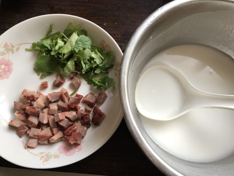 Steps for Making Char Siu Rice Noodle Rolls