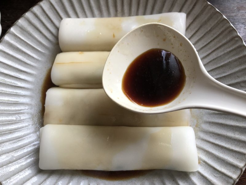 Steps for Making Char Siu Rice Noodle Rolls