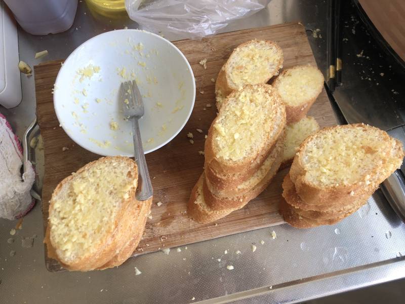 Garlic Bread Making Steps