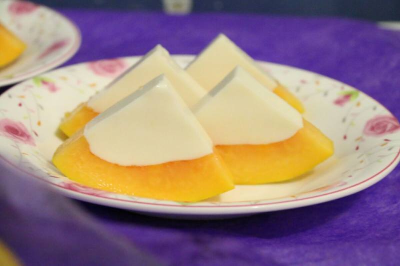 Steps to Make Milk Papaya Pudding