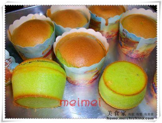 Step-by-Step Instructions for Making Spring is Coming@@Pandan Cupcake