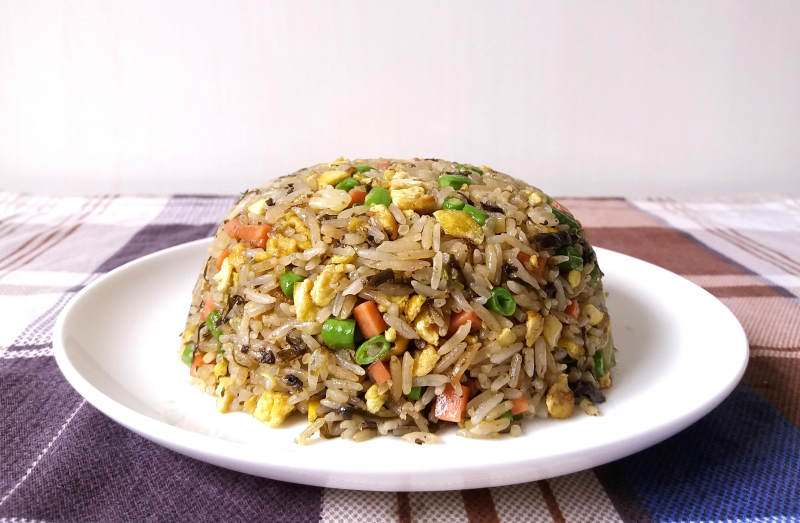 Olive Vegetable and Egg Fried Rice