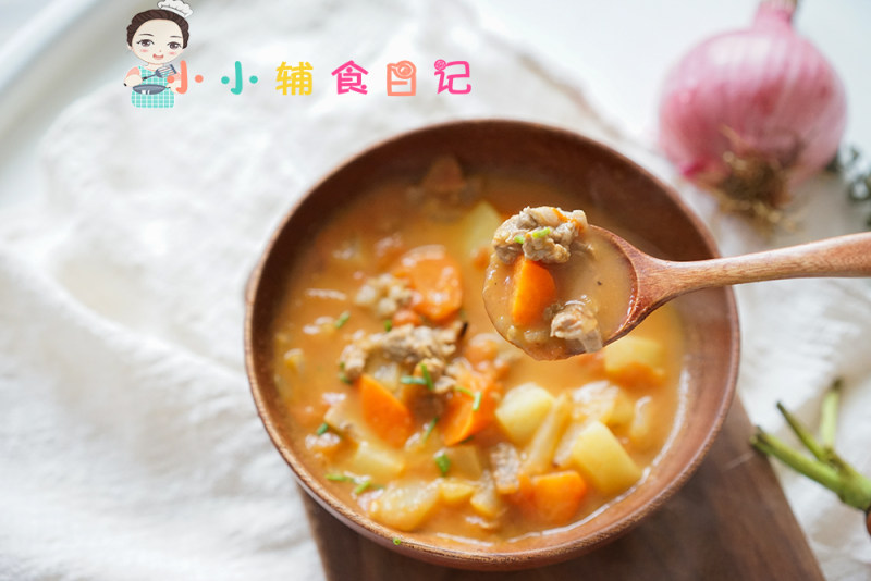 Tomato Potato Beef Soup for Over 12 Months