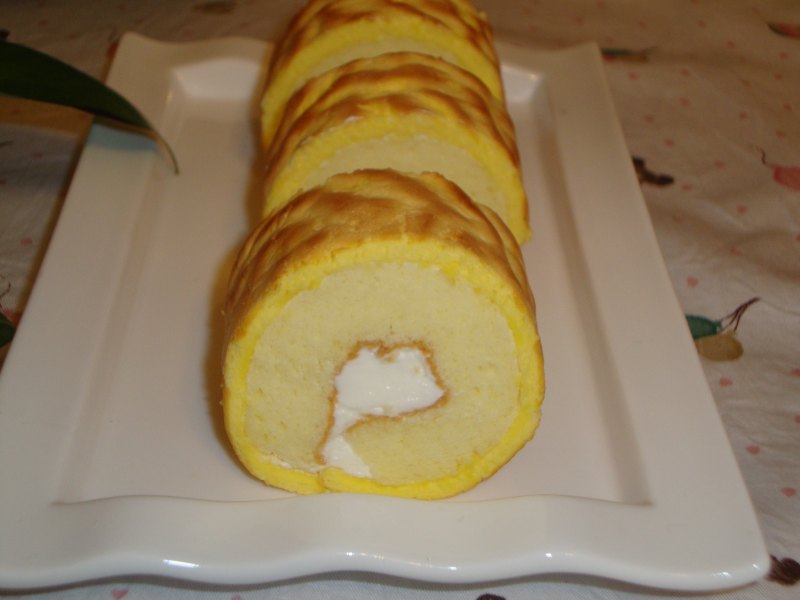 Tiger Skin Cake Roll - It's Getting Cold, Let's Dress the Cake Roll Preparation Steps