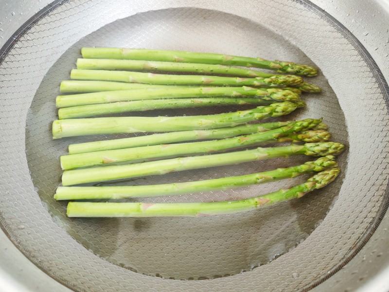 Garlic Asparagus Shrimp Steps