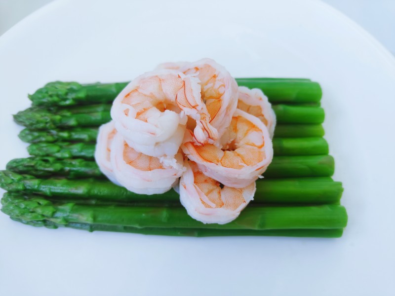 Garlic Asparagus Shrimp Steps