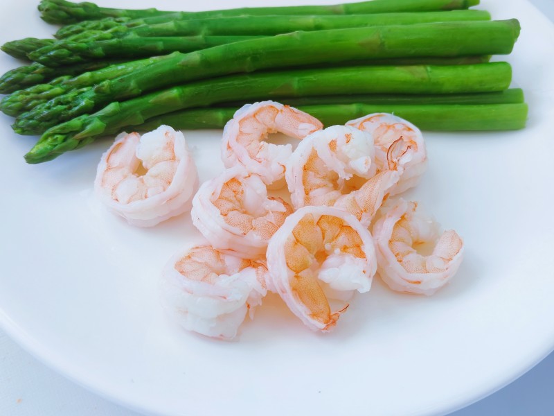 Garlic Asparagus Shrimp Steps