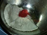 Steps for Making Red Yeast Rice Taro Yam Cake