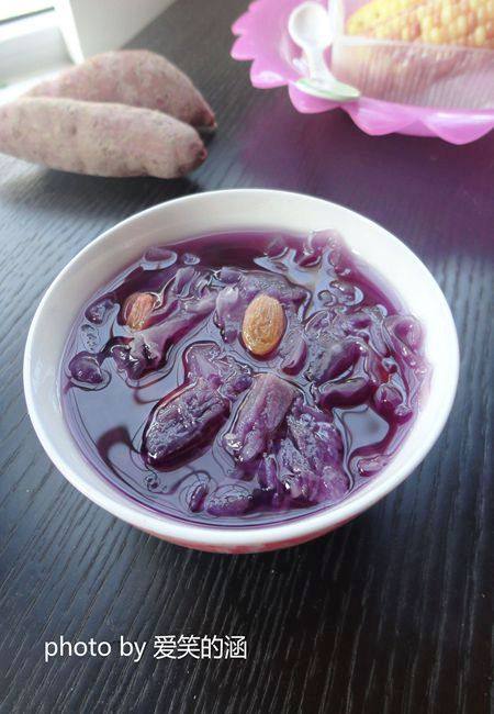 Purple Sweet Potato and Tremella Porridge