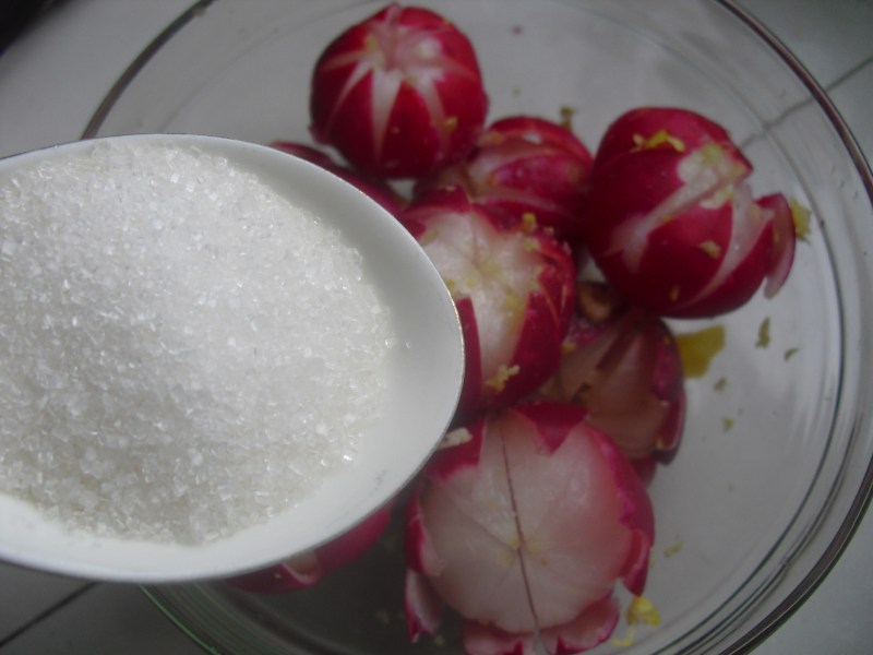 Steps to Cook Lemon-Pickled Cherry Radish