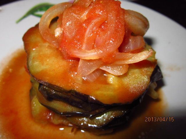 Eggplant Slices in Tomato Sauce