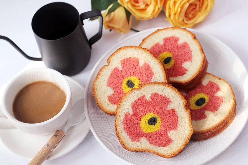 Blooming Flowers Toast Making Steps