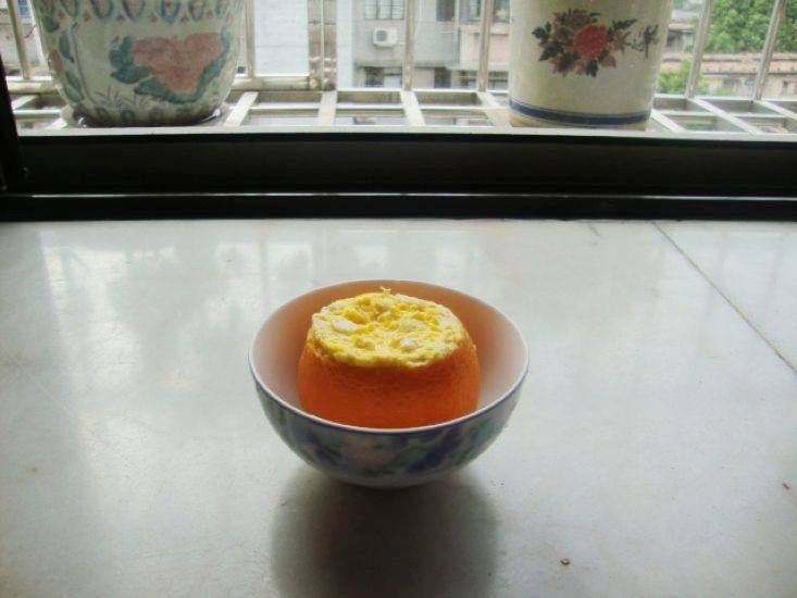 Steamed Egg with Orange