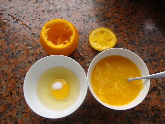 Steps for Cooking Steamed Egg with Orange